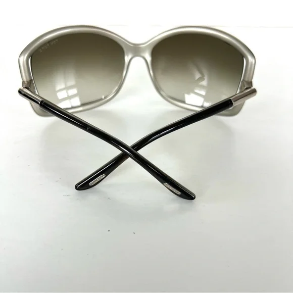 TOM FORD TF125 Anais Gray Gradient Lenses w Black Gray Silver Frame Sunglasses - Picture 10 of 14